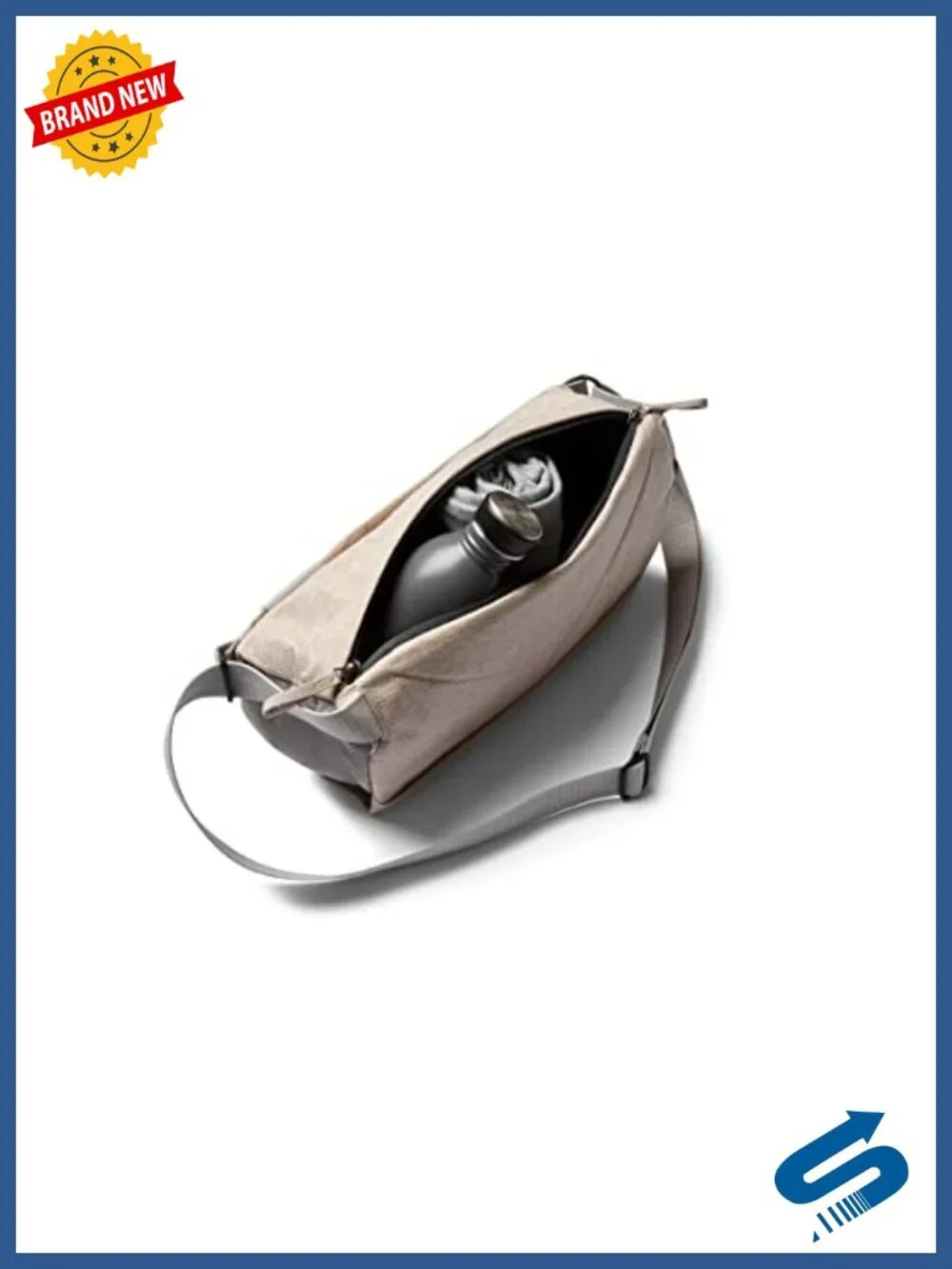 Unisex Compact Sling Bag - Water-resistant, Multiple Compartments, Crossbody